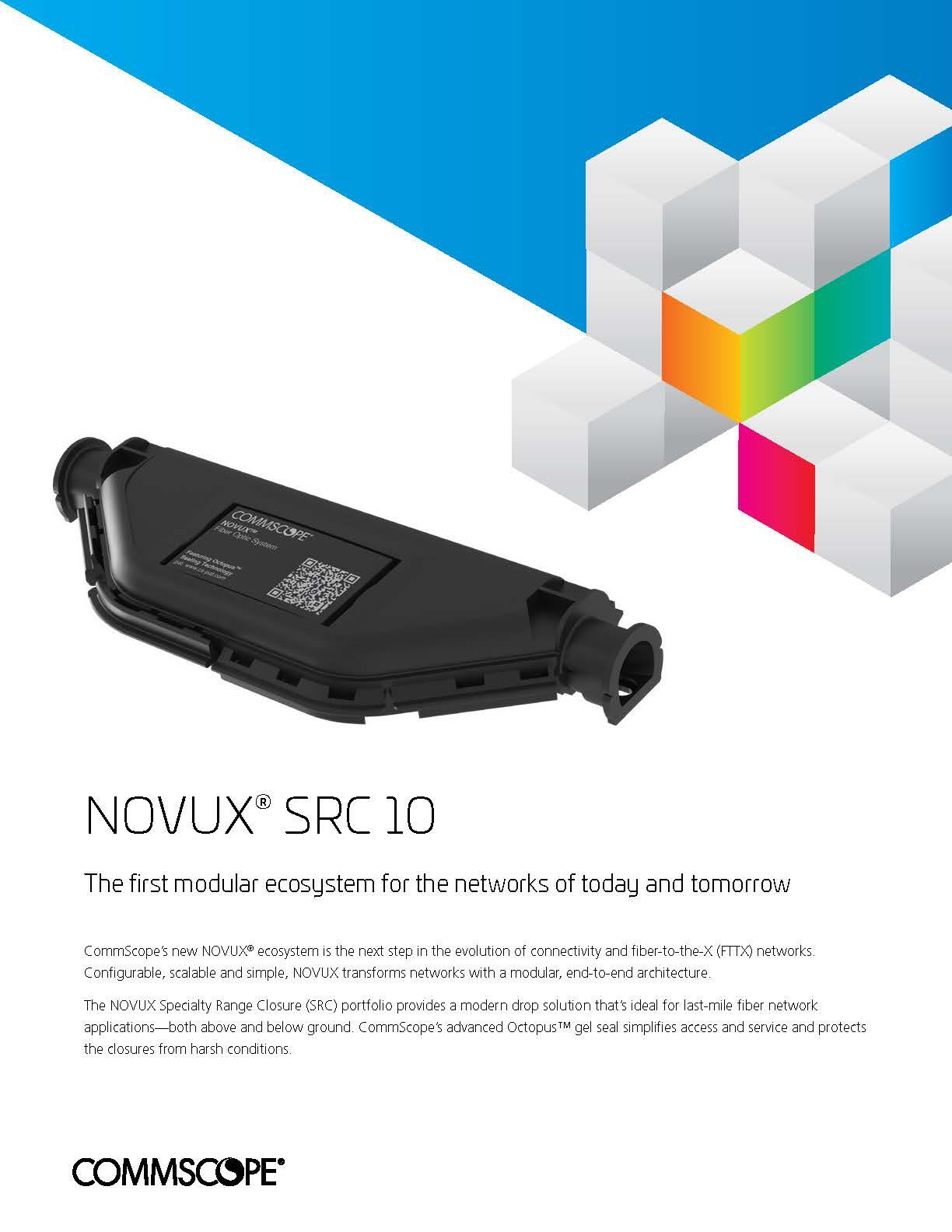 Picture of the Novux SRC 10 brochure
